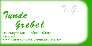 tunde grebel business card